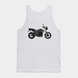 Motorcycle Triumph Tiger 800 XRx white Tank Top